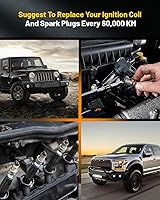 Vista 7 de OCPTY 4 bobinas de encendido con 4 bujías de iridio para UF-596 UF-619 para Toyota para Lexus para Scion Prius V Plug-In Corolla Matrix CT200H XD IM