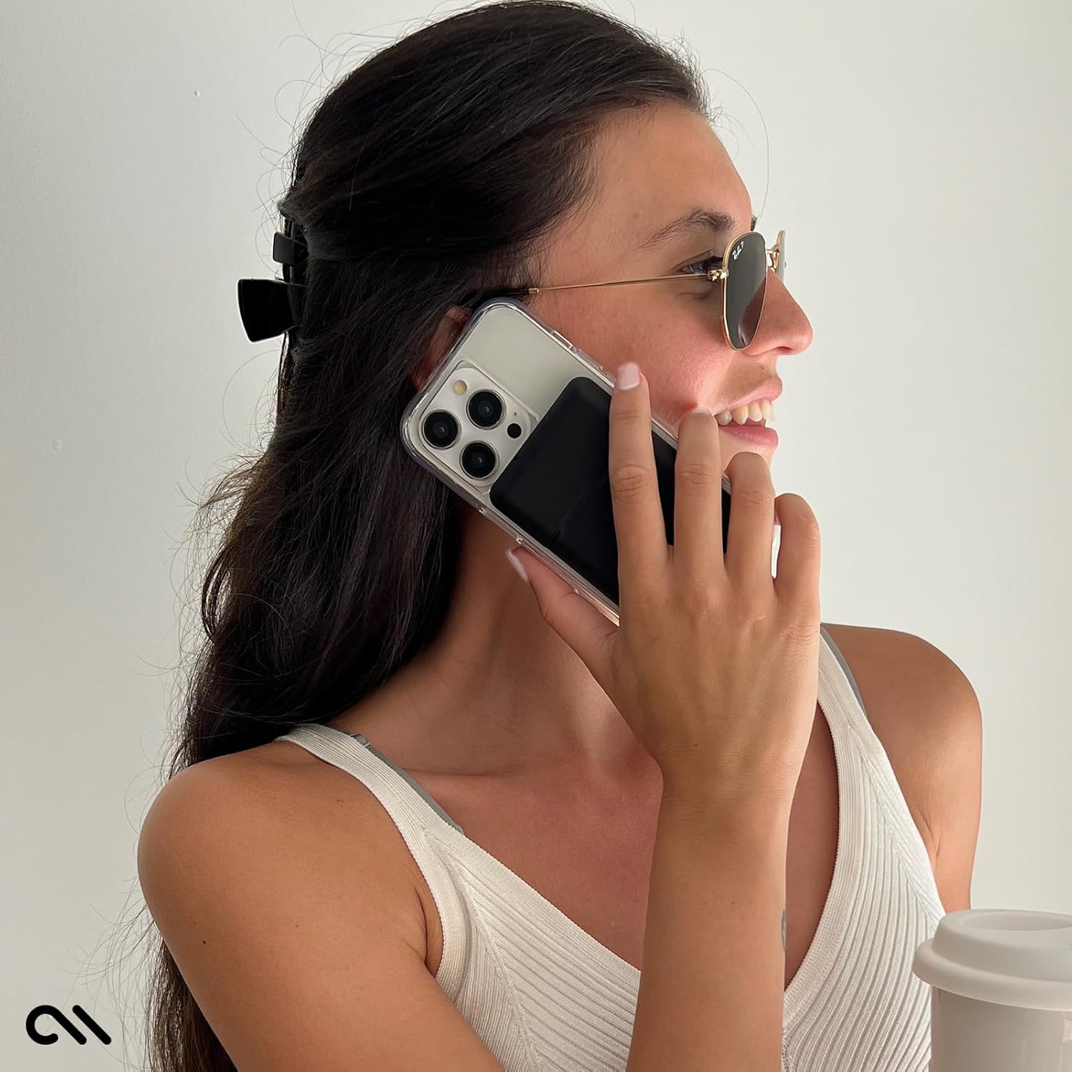 Case-Mate Magnetic Wallet for iPhone [Card Holder] Vegan Leather MagSafe Case [Holds up to 3 Cards] Slim Detachable Flip Closure Magnetic Phone Wallet for iPhone 17 Pro Max/16/15/14/Pixel 10 - Black