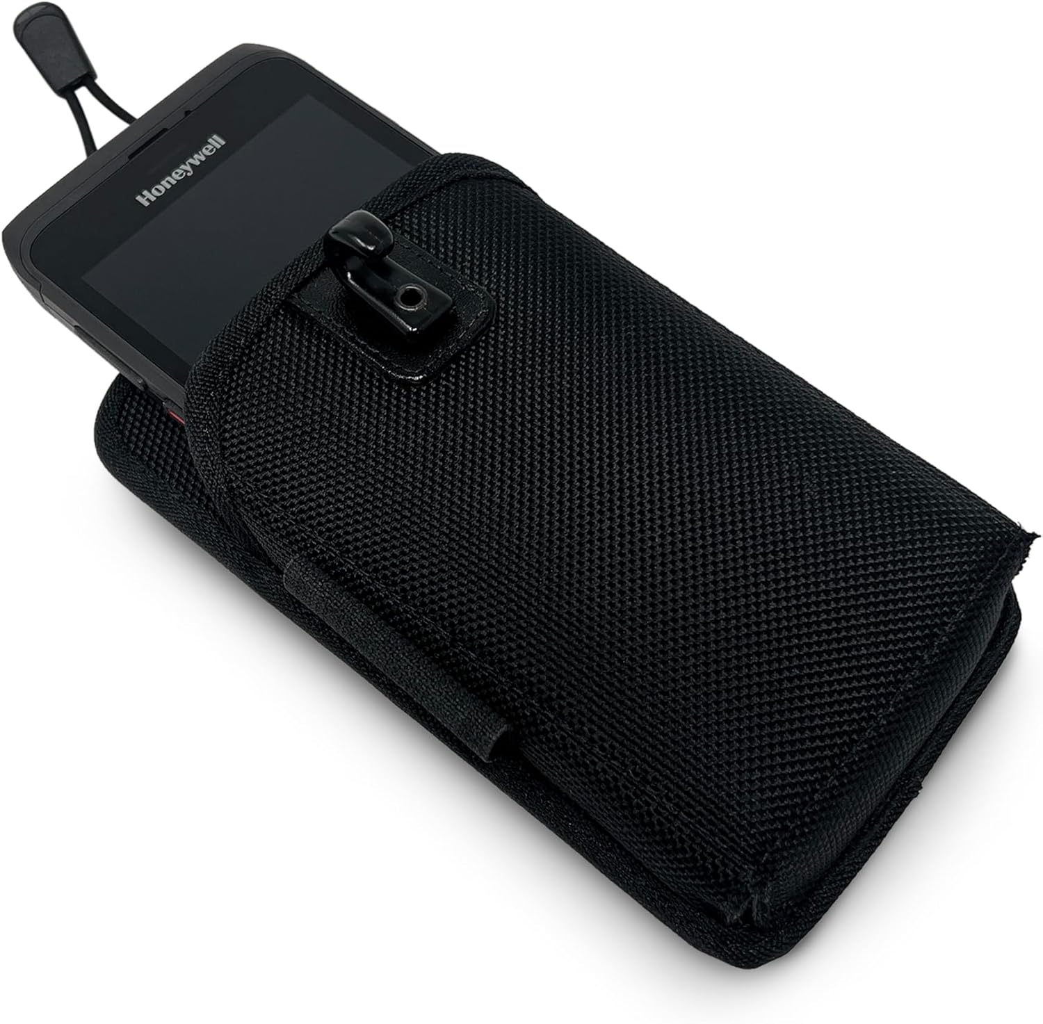 Honeywell CT40 Holster Touch Mobile Computer, Nylon Scanner Case with 2 Belt Clips (Metal Clip & Belt Loop)