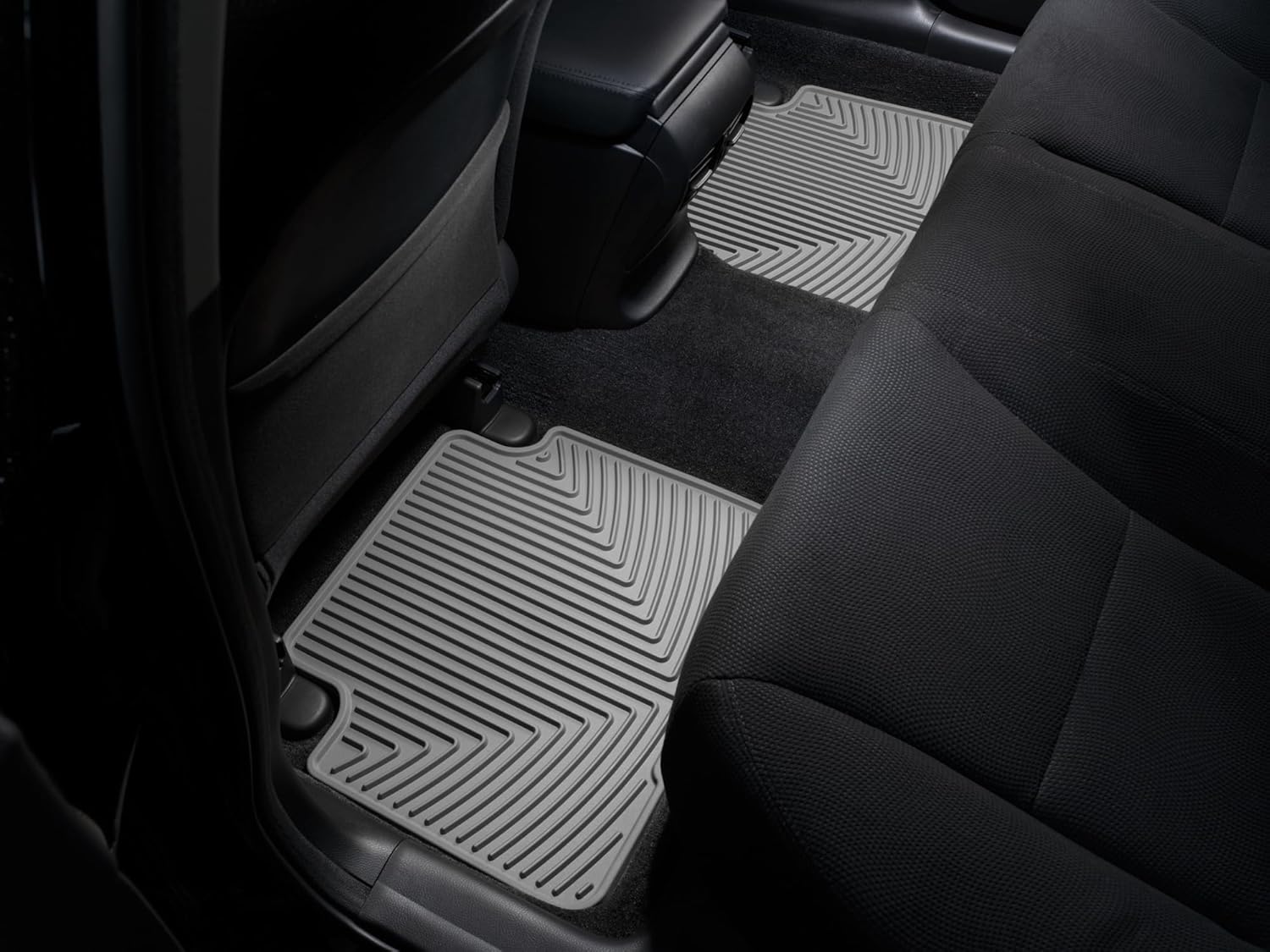 WeatherTech All-Weather Floor Mats for Honda Accord, Fit - 2nd Row (W150GR), Grey
