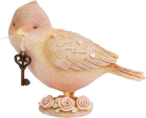 Enesco Foundations Love Bird - Figura inspiradora, 3.94 pulgadas, multicolor