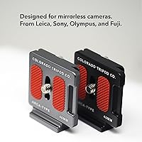 Vista 3 de Breakthrough Photography Placa universal de liberación rápida Arca Swiss de 1.575 in para cabeza de bola de trípode con tornillo de acero inoxidable