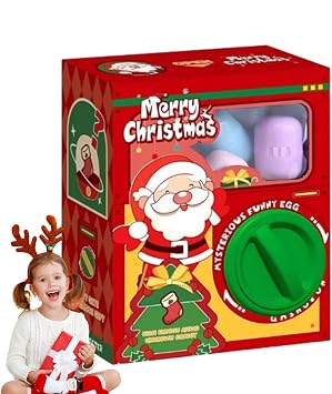 Crane Machine for Kids - Christmas Arcade Crane Game Machine - Cute Creative Funny Mini Christmas Egg Claw Machine Birthday Gift for Teen Girls