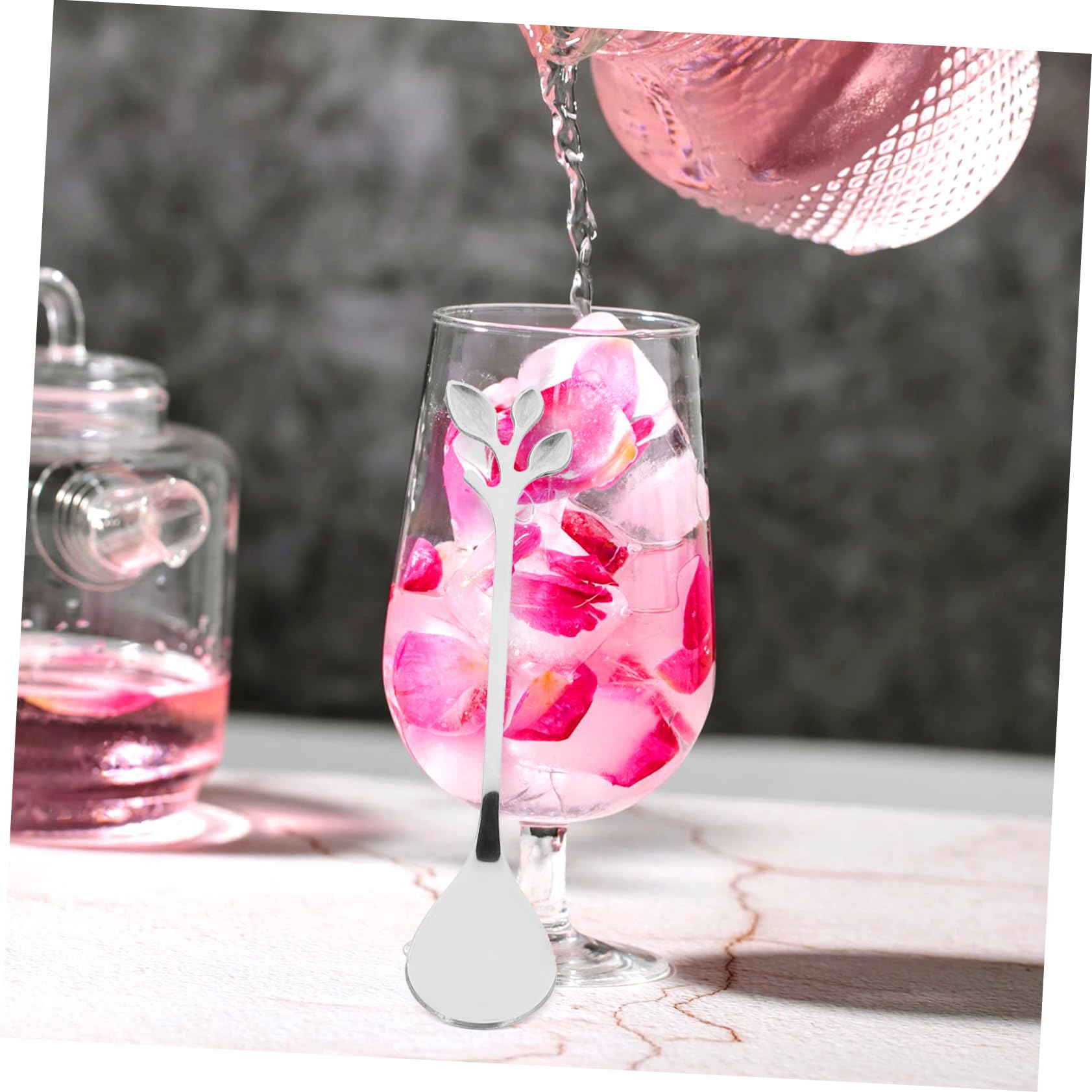 Gatuida 48piezas Cucharas De Mezcla De Acero Inoxidable Diseño De Cucharas De Cocktail Para Mezclar Bebidas y Utensilios De Bar