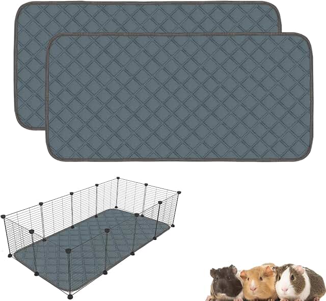 Mooydee two-pack large washable guinea pig cage liners