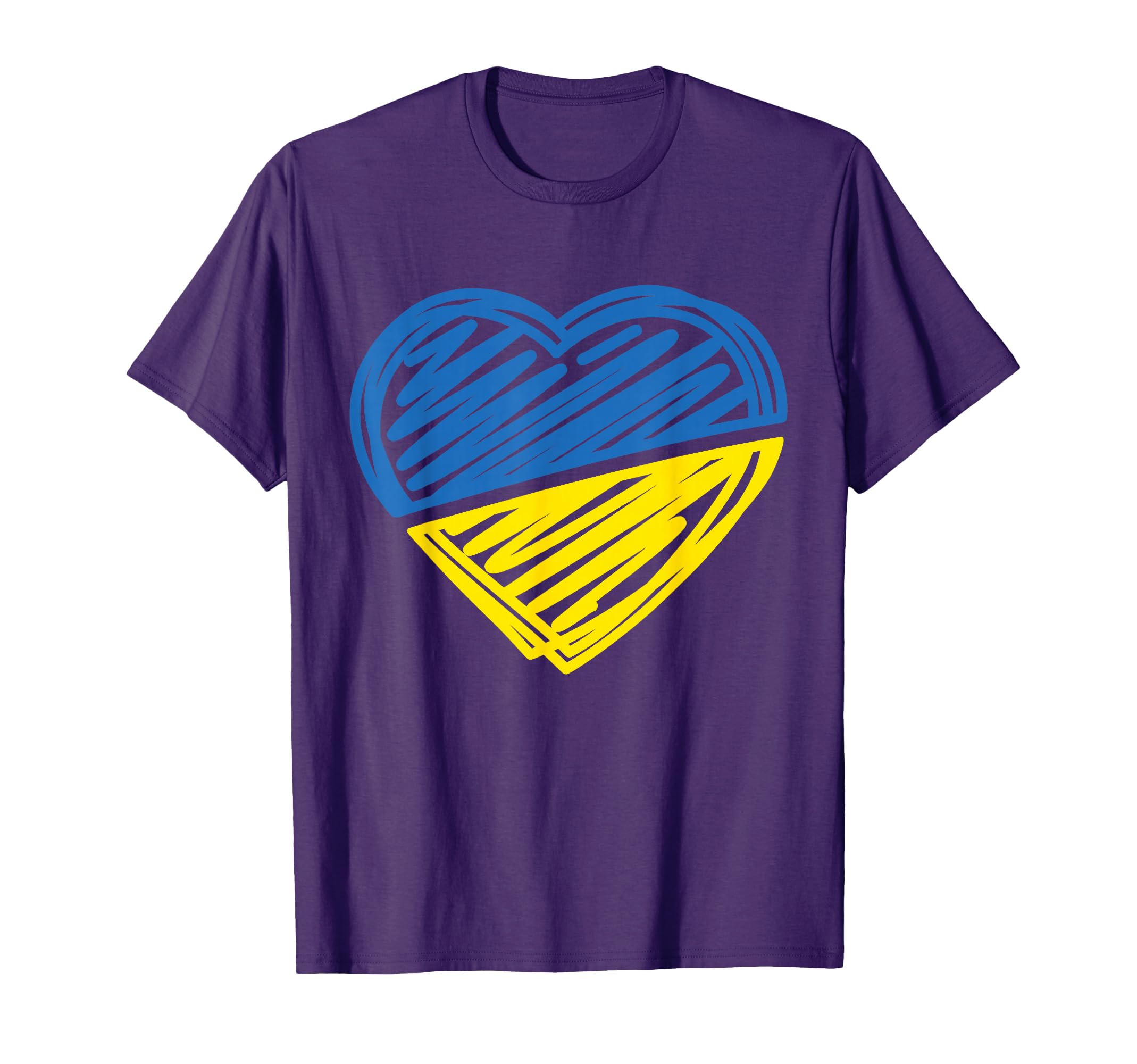 Ukraine Ukrainian Heart Flag T-Shirt
