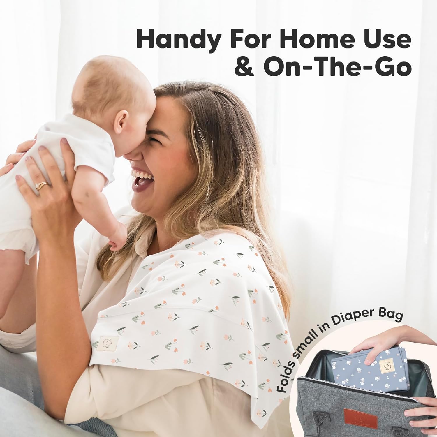 Organic Burp Cloths Baby Boy, Girl - 6-Pack Large 100% Cotton Burping Cloths for Babies, Spit Up Rags, Super Absorbent, Ultra Soft Newborn Rag, Gender Neutral, Machine Washable, Durable (Fleur) - Image 8