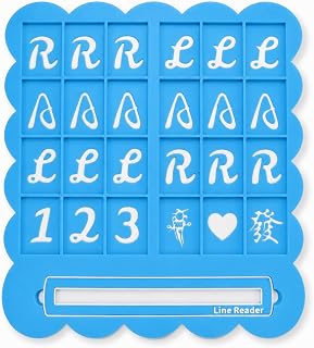 Cute Mahjong Practice Board with Line Reader & Tracking Tool – Portable Magnetic Scoreboard for American Mah Jongg Beginners, Travel Game Accessories