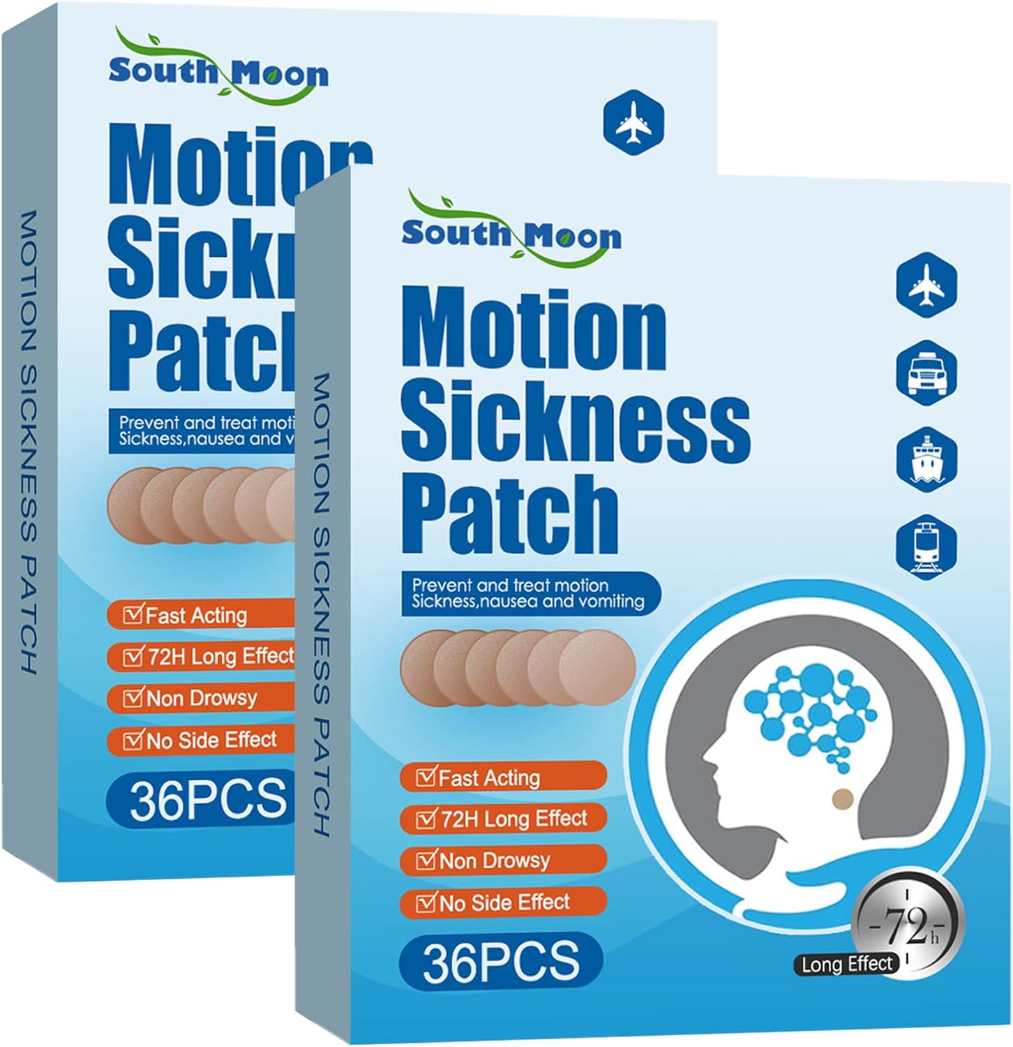 72 PCS Anti Motion Sickness Patch, Car Sickness Patch