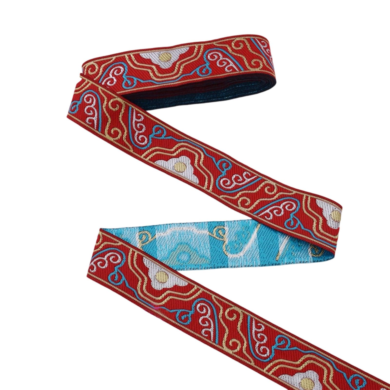 PANGBOER 1.70M Long Embroidery Ribbon Cloud Pattern Fabric Ribbon Sewing Trim for Costume Curtain Sewing Embellishments Cloth Fabric Trim
