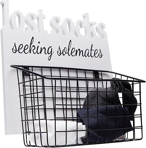 Calcetines perdidos con letras recortadas, organización de lavandería, decoración y accesorios de lavandería de granja, decoración de casa de campo,