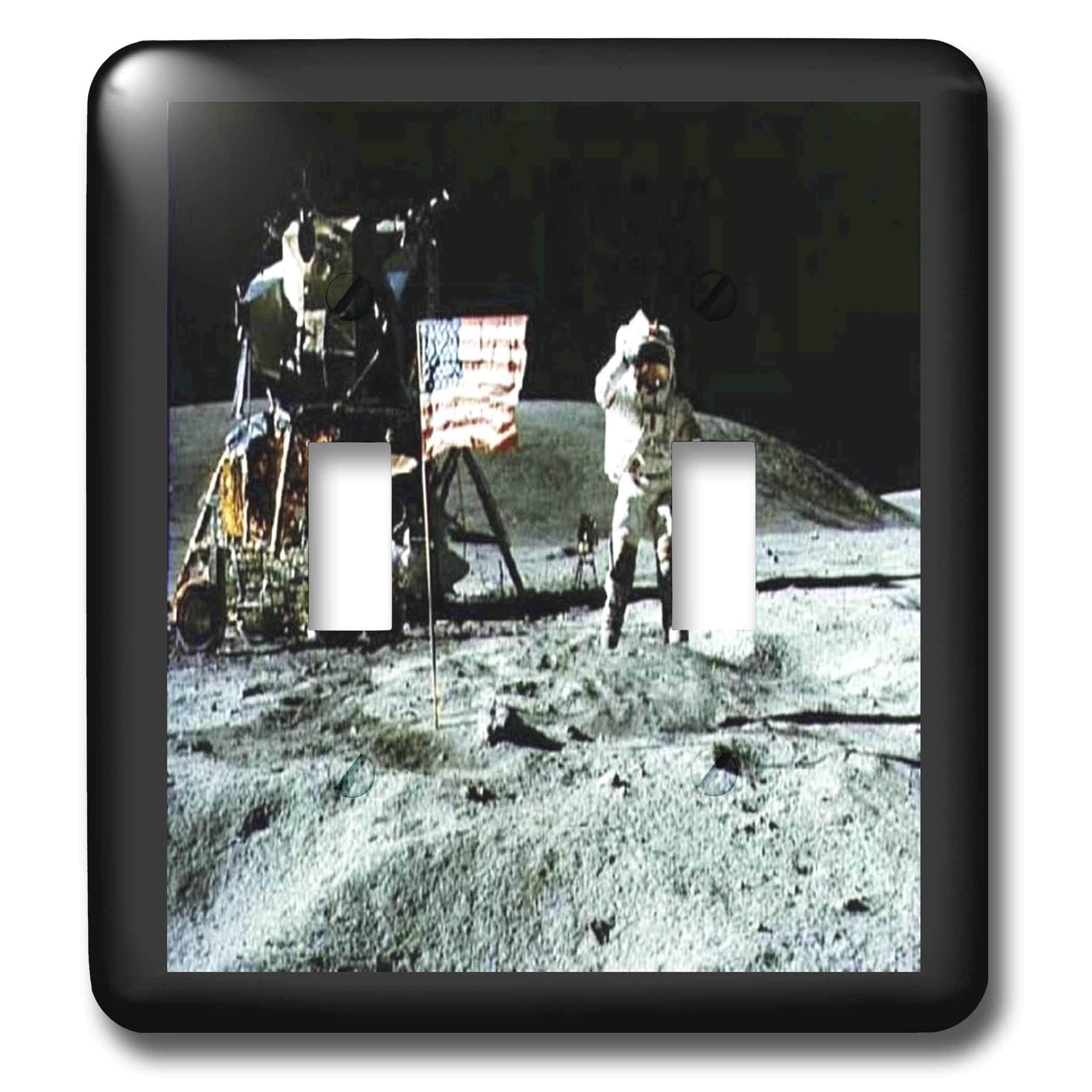 Interrupteur à baïonnette Apollo Moon Landing plaque décorative murale 3dRose
