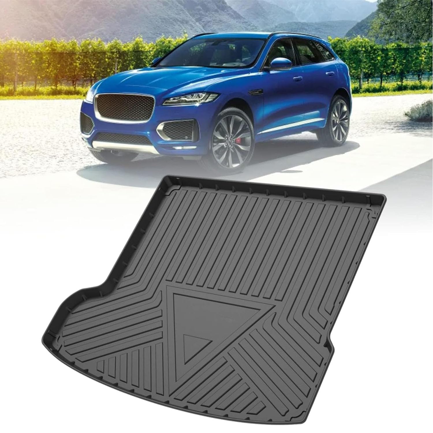 Tapis de Coffre Jaguar F-Pace pour Protéger des Chien et Sorties Nature
