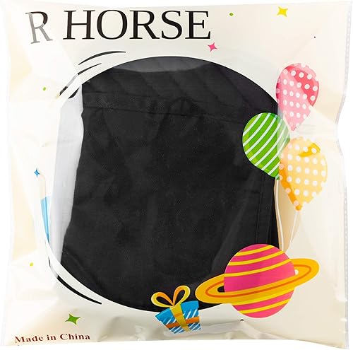 Miniatura 7 de R HORSE Juego de 6 soportes para ollas con bolsillo para cocina, de bolsillo negro, juego de agarraderas de algodón resistente al calor, posavasos