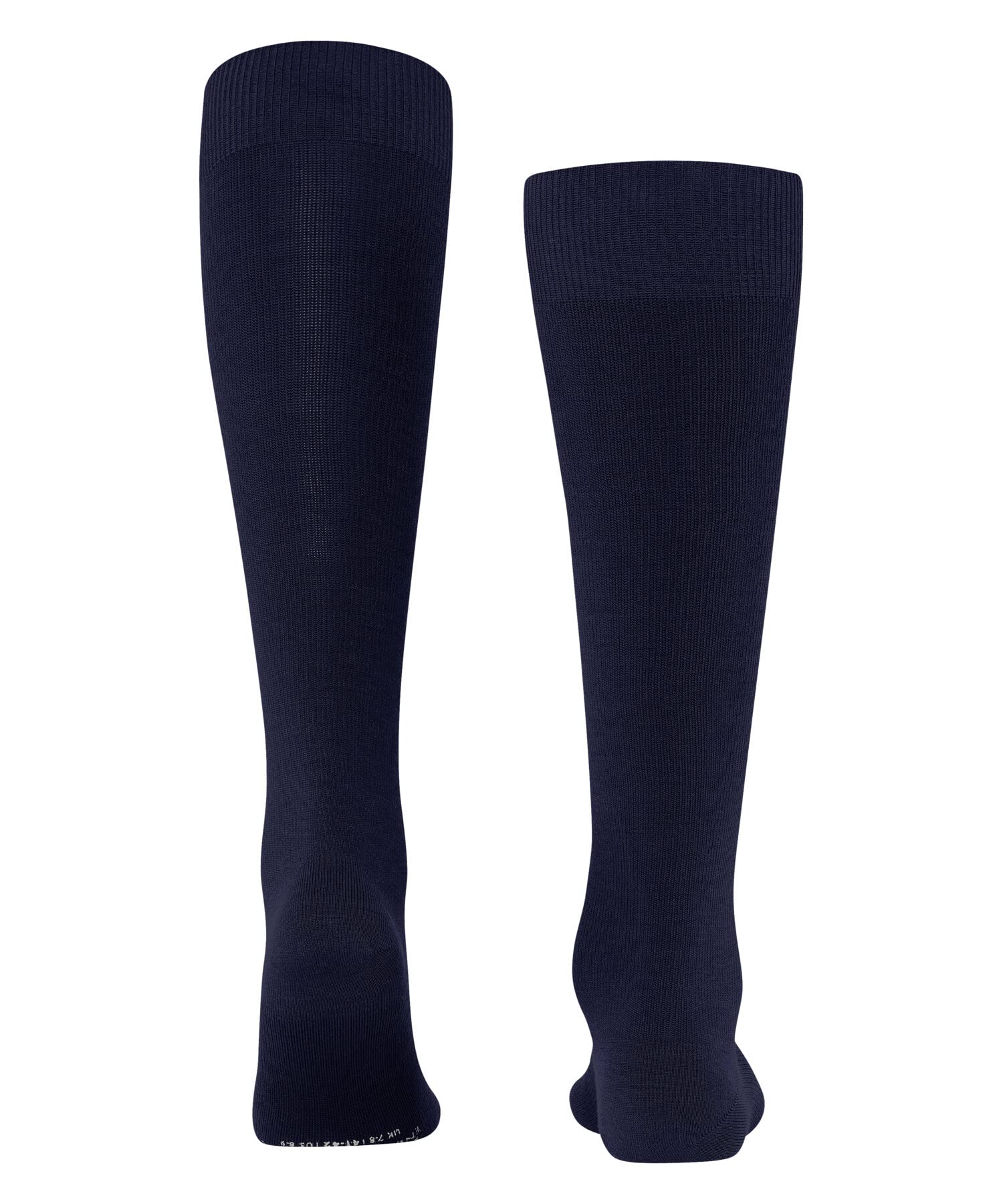 FALKE Mężczyźni Podkolanówki Energizing Wool M Kh Wełna Merynosa kompresyjne 1 Para, Niebieski Deep Blue 6418, 39-40