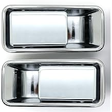 Chrome Exterior Half Door Handles Pair Driver and Passenger Compatible with Jeep Wrangler 1987-2006 TJ and YJ