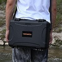 Vista 6 de Estuche rígido para DJI Mini 4 Pro: IP67 Fundas de transporte impermeables para Mini 4/3 Pro/3 Drone Fly More Combo RC 2/RC Smart Controller Caja