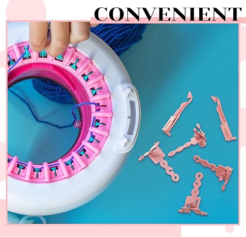 Miniatura 5 de 10 piezas de máquina de tejer agujas de repuesto máquinas de tejer juego de tensores máquinas de tejer accesorios adaptadores para máquina de tejer