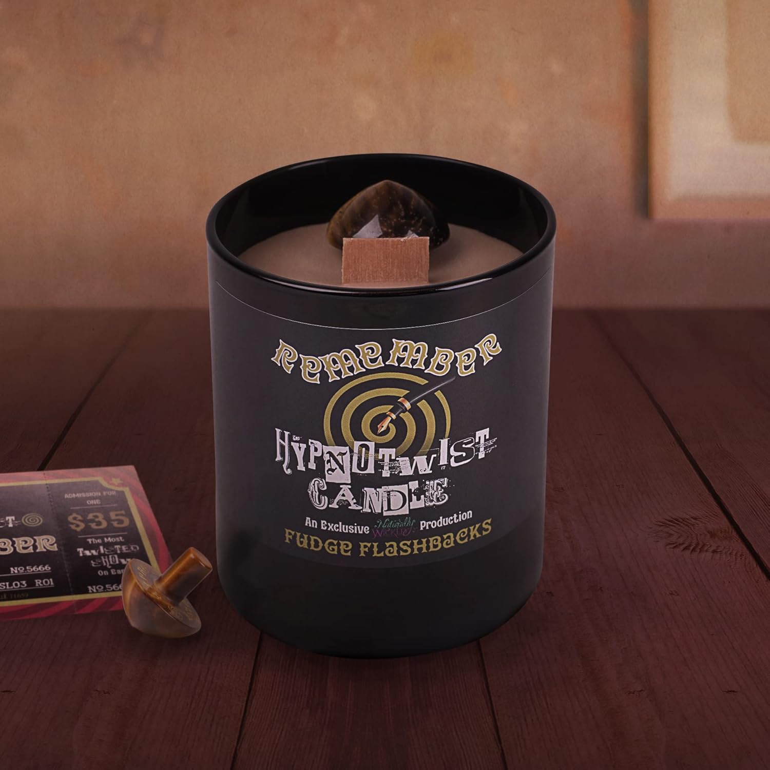 Naturally Wicked Hypnotwist Remember Candle | Hypnotic Crystal Spell Candle | Inc Crystal Spinning Top - Image 8