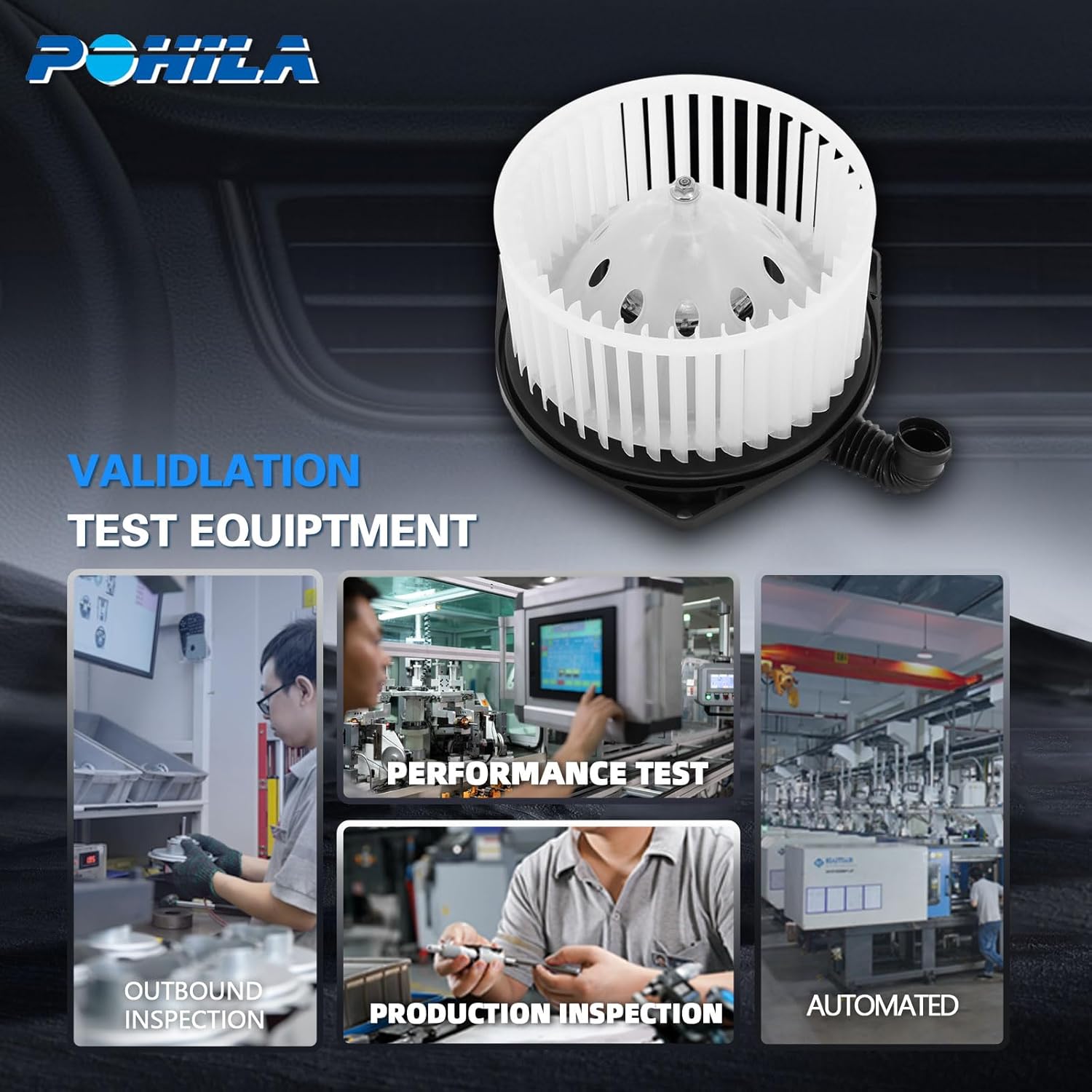 HVAC Heater Blower Motor 700314 with Fan Cage Compatible with Nissan NV1500,NV2500,NV3500 2012-2021, Titan XD 2017-2021,Titan XD 2016-2021 Replace PM4059 272201PA0A 27220EZ00A