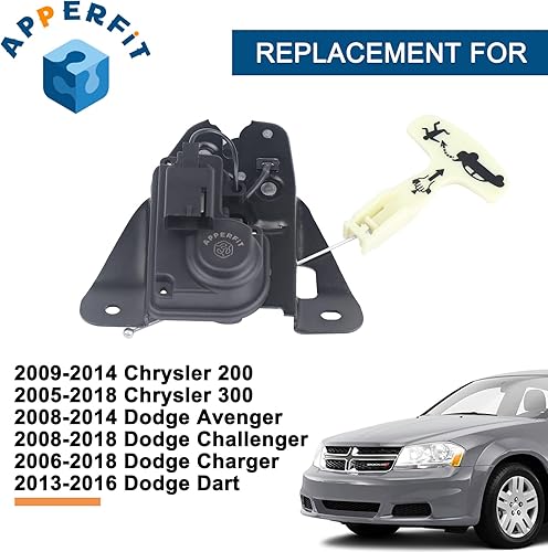 Miniatura 2 de APPERFiT Motor de accionamiento de bloqueo de puerta trasera compatible con Chrysler 200 300 Dodge Avenger Charger Challenger Dart reemplaza 931-714