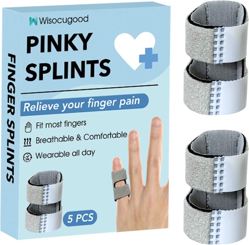 5 férulas para dedo meñique, férulas para dedo en gatillo, soporte para dedo, alisado de dedos rotos, alivio del dolor, artritis o soporte para dedos, adecuado para pulgar, índice, medio, anillo