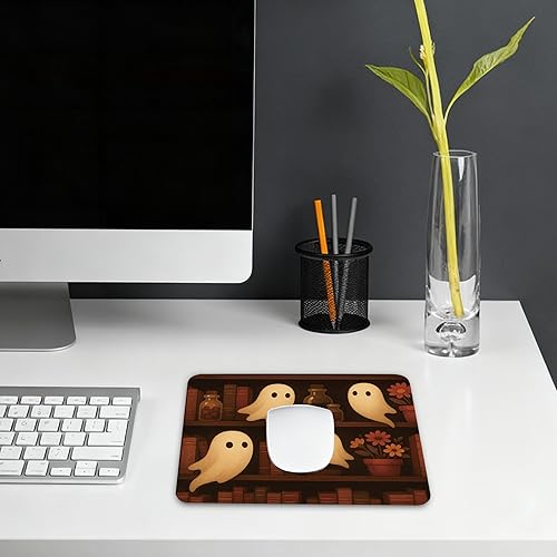 Miniatura 6 de Cute Gothic Mouse Pad - Retro Goth Dark Office Supplies Desk Decor, Square Waterproof Non-Slip Rubber Base Ghost Mousepad for Computers Office