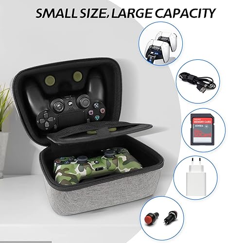 Miniatura 5 de PS5 PS4 Switch Pro Funda para controlador de juego, funda de viaje compatible con PS-5, PS-4, X-Box, Switch Pro y otros controladores, funda