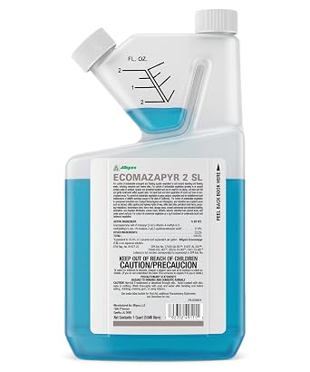 Alligare Ecomazapyr 2 SL Herbicide - Broad-Spectrum Brush & Weed Killer for Aquatic & Terrestrial Areas - Grass and Weed Killer for Trees, Brush, Emergent Aquatic Vegetation - 27.8% Imazapyr, 1 Quart