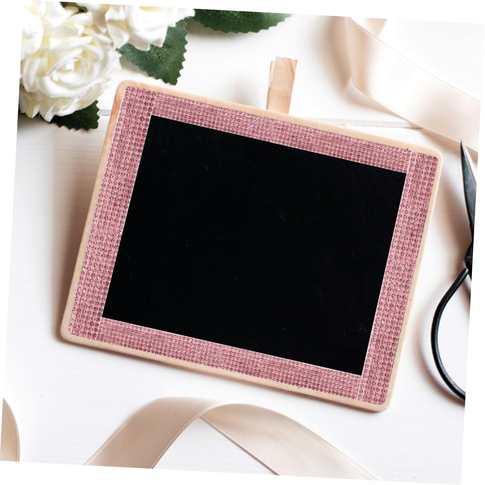 12 Adesivi Adesivi con Strass Nastro di Diamanti Strass o Bling Nastri Glitter Fai da Te Perlati Toppe Fai da Te con per Cintura Cinture del Vestito Rosy