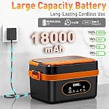 Gamexop 1.5L Upgrade Scaldavivande Elettrico Portatile, Ricaricabile Riscaldamento Automatico Porta Pranzo Termico per Interno ed Esterno Auto Camion e Ufficio Contenitore Termico Per Alimenti Caldi - 5