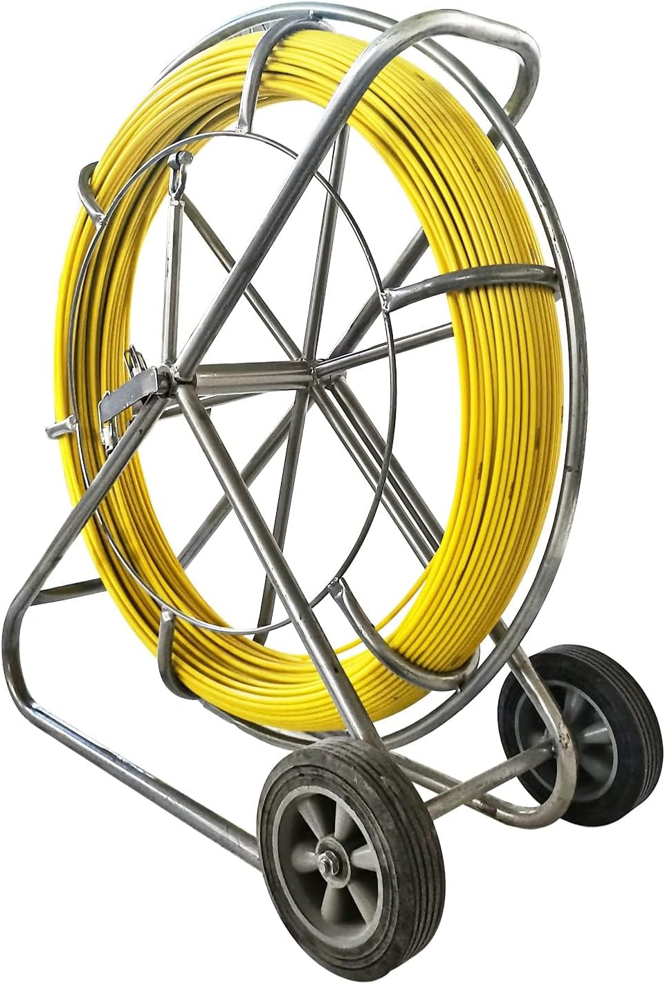 INTSUPERMAI Fish Tape Fiberglass Duct Rodder Fish Tape Wire Puller Fiberglass Wire Cable Running (12mm x 120m / 0.47in x 393.7ft) Fiberglass Rod Wire Puller