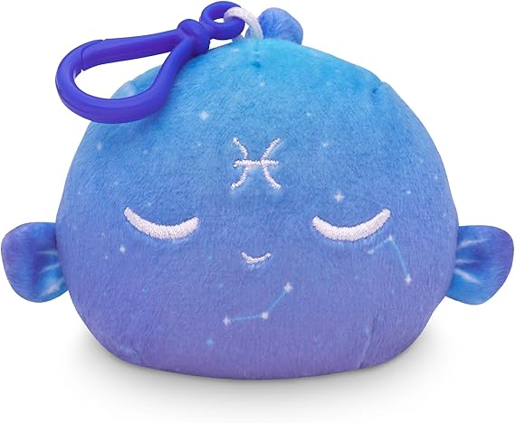TeeTurtle Reversible Celestial Zodiac Astrological Sign Bunny Plushie Keychain