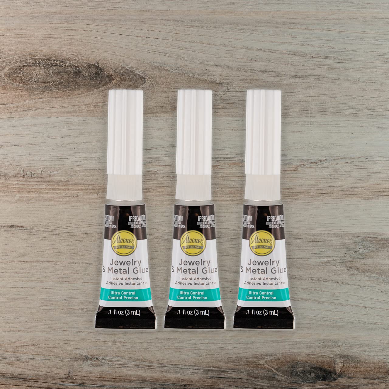 Jewelry & Metal Glue – No Drip Instant Adhesive – Waterproof for Repairing Necklaces, Bracelets, Earrings – 3 Pack