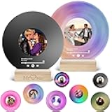 Sastridft Personalized Vinyl Record Custom Photo Song Acrylic Plaque With Picture Music Home Decor Customizable Valentines Day Gifts For Him Her Couples