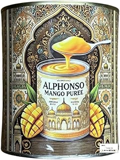 マンゴーピューレ 業務用 缶 アルフォンソ 無添加 アルフォンソ―マンゴーピューレ2号缶 850g 製菓用 かき氷 開封日ラベル付 セット商品