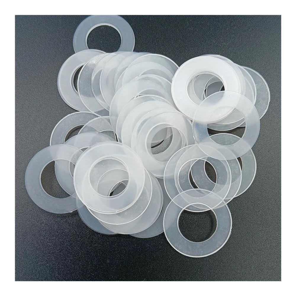 O.D= 3mm To 60mm Metric O-Rings Clear Silicone Rubber Seals Flat - Foto 8
