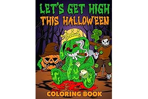 Lets Get High and Color This Halloween Coloring Book