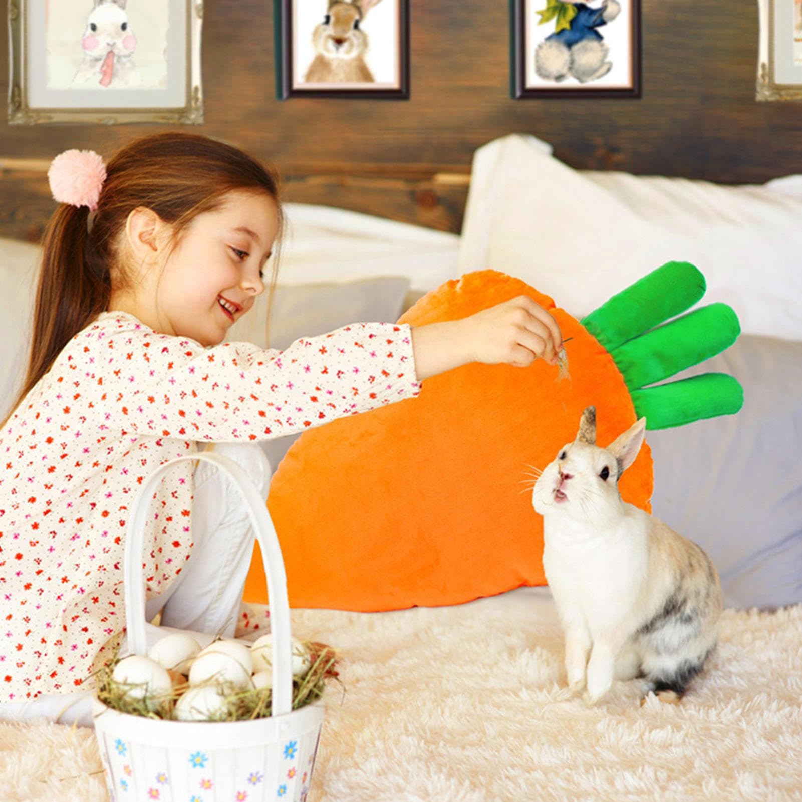 Cojín Zanahoria Cojín Y Relleno | Almohada De Zanahoria Para Adolescentes Adultos Mascotas Hogar Cama Dormitorio Sofá Silla Pascua Dormir