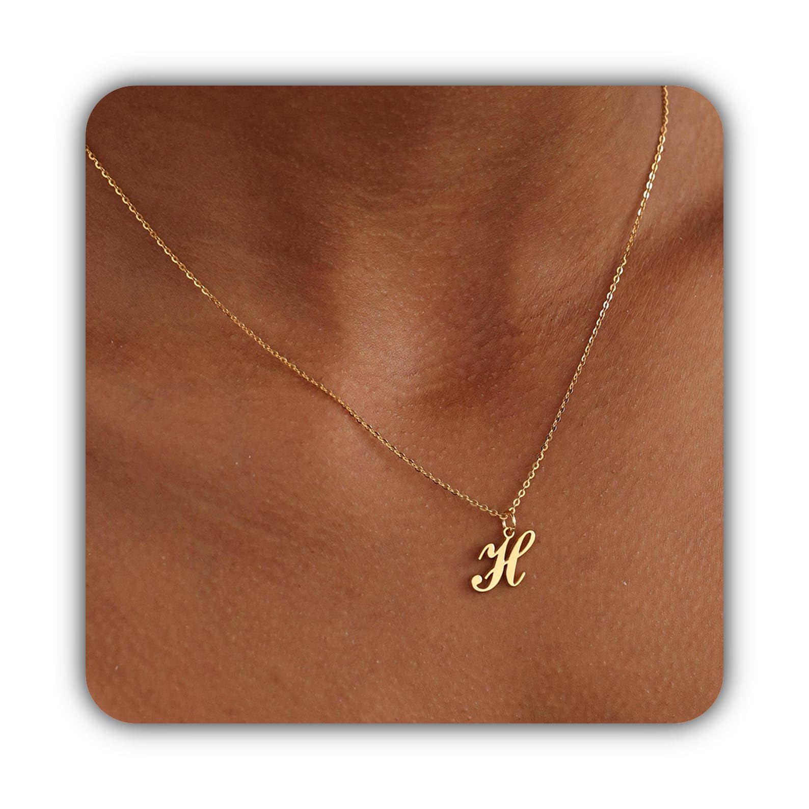 Collana iniziale personalizzata argento sterling 925 lettera scritta pendente Collane compleanno fatto a mano anniversario personalizzato