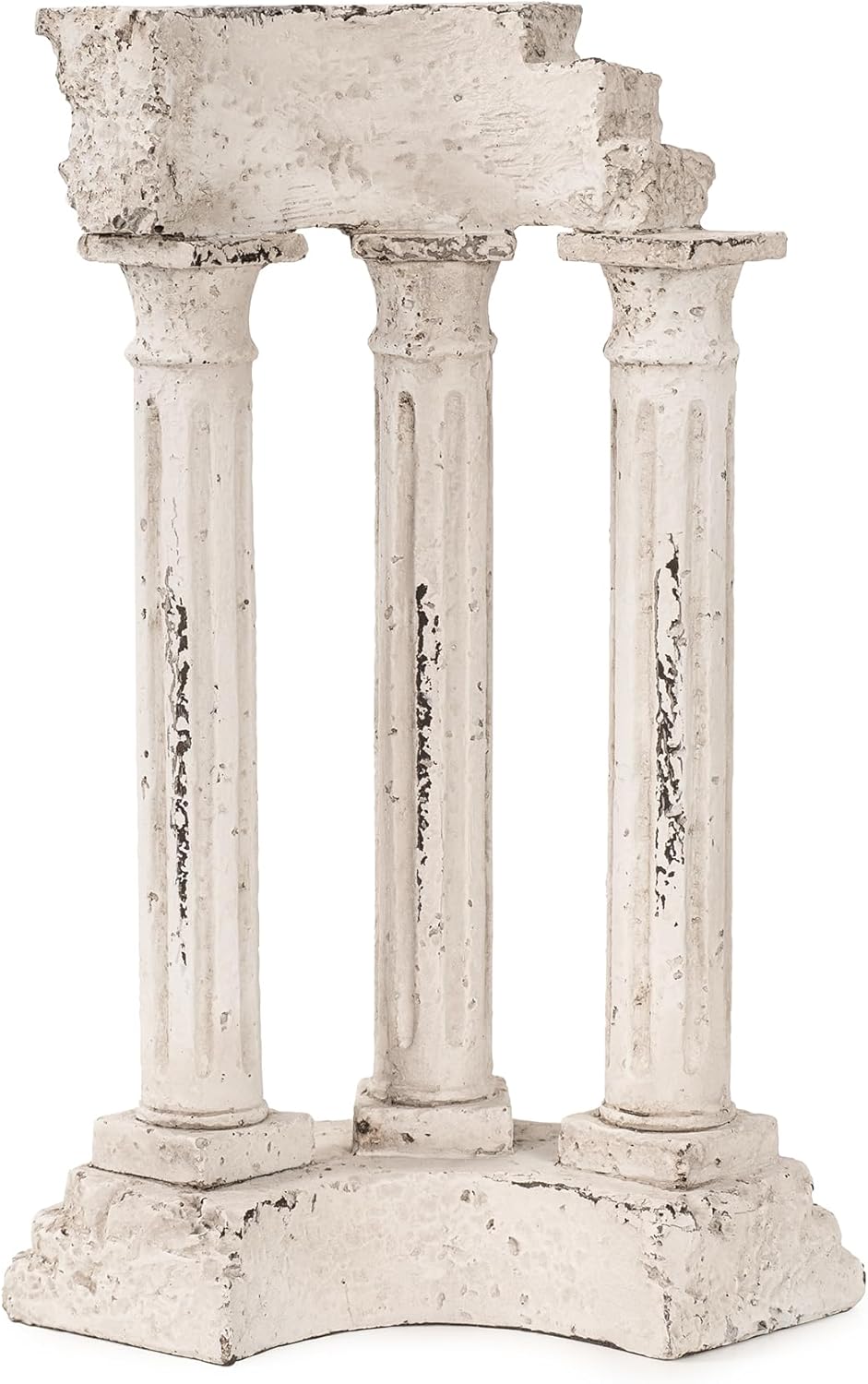 Howard Elliott Collection Temple of Portunus II Sculpture for Home and Garden Decor, Ancient Ruin Architectural Column Resin Statue Figurine for Tabletop and Bookshelves, 2.75 x 7 x 10.5 Inch