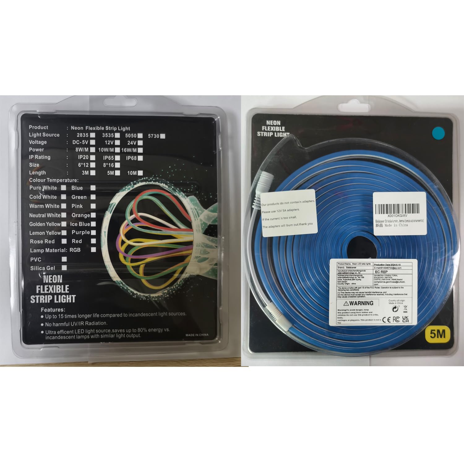 INextStation Striscia LED Verde 5M, 12V SMD2835 Nastro LED Con - Foto 9