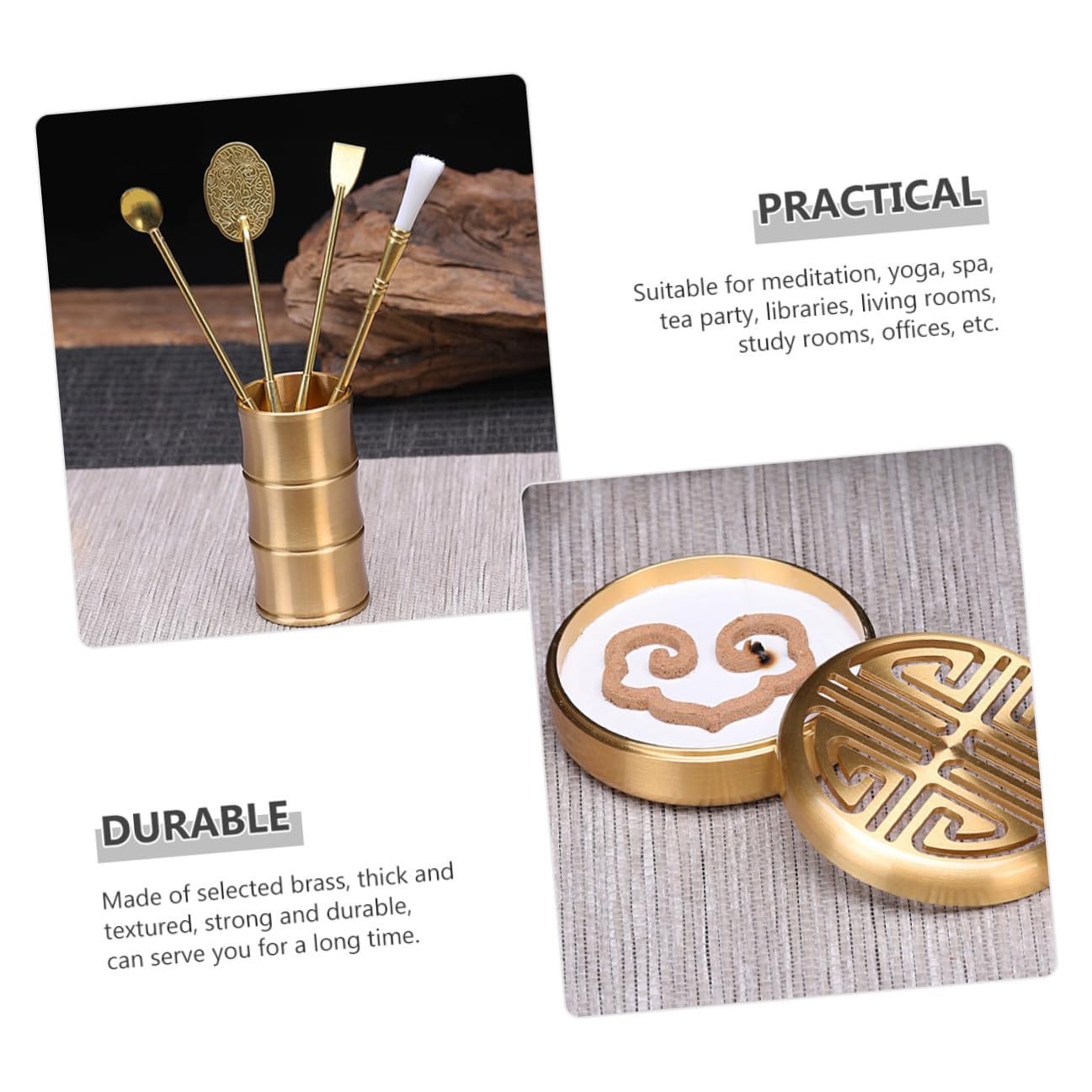 Toyvian Kit de Incienso en Polvo 11 Piezas Molde para Hacer Conos Herramientas para Hacer Incienso en Polvo Material Liso Fácil de Limpiar Adecuado para Yoga y Meditación