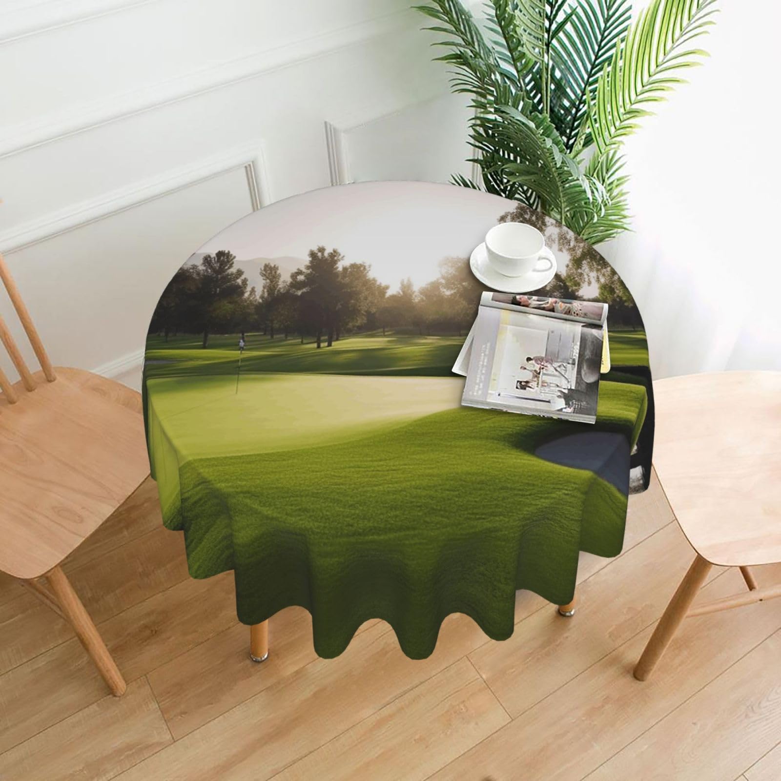 Nappe ronde terrain de golf anti-tache et imperméable de 152,4 cm sans pli