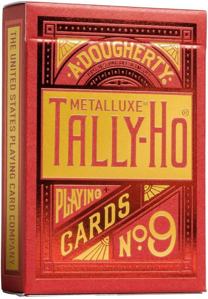 Tally-Ho MetalLuxe Red Playing Cards