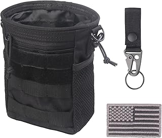 XTACER Molle Dump Pouch, Recycled Storage Drawstring Packs Magazine Bag for Range Shooting, Tactical