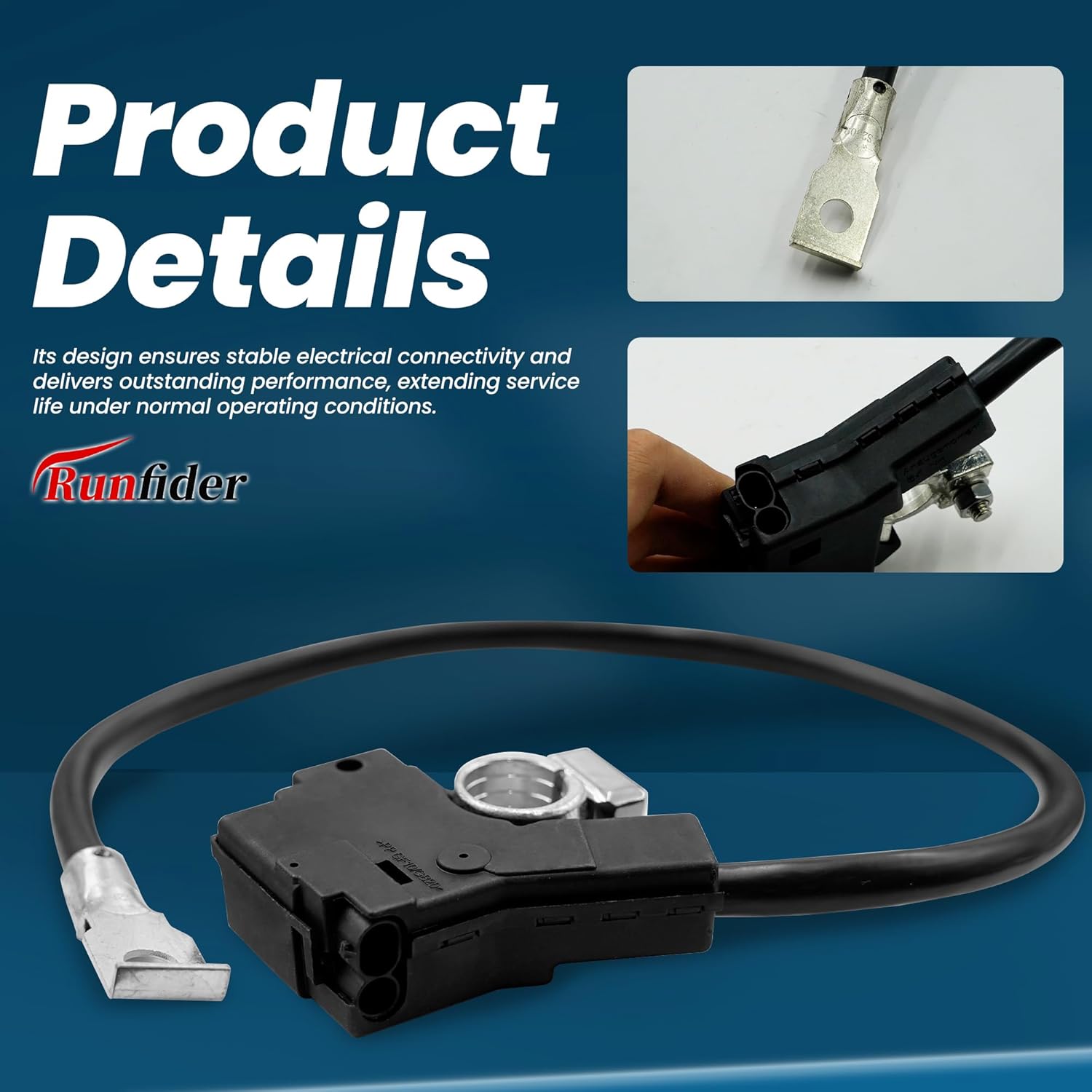 61219302358 61219302356 61219253082 Intelligent Battery Negative Terminal for BMW 5 6 7 Series / F18 F01 F02 F07 F10 / X1 X3 X5 X6 2009-2017, Battery Cable Negative & Sensor Primary