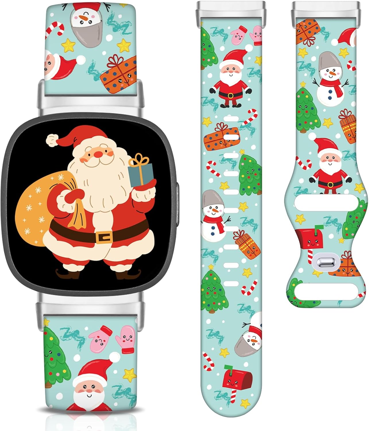 Correa de silicona festiva para Fitbit Versa 3/4 Sense