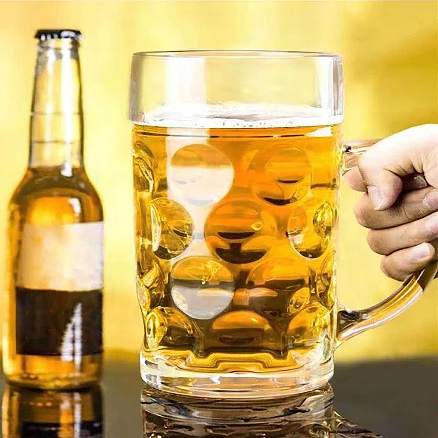 Amazon.co.jp: ビールグラス 割れない ビールジョッキ 1000ML 1L お酒