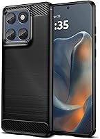 Vista 171 de Funda Qiinogow compatible con Samsung Galaxy A23 4G/5G, cubierta delgada para teléfono con absorción de golpes, funda protectora de fibra de carbono